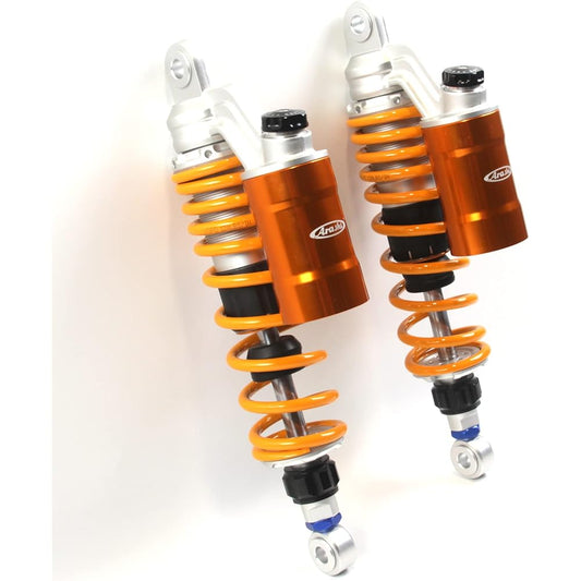 Arashi 330mm Universal Rear Suspension Shock Absorber CB400SF NC39 NC42 VTEC GSX400 Inazuma 400 XJR400 (Nitrogen Filled) Motorcycle Accessories Gold