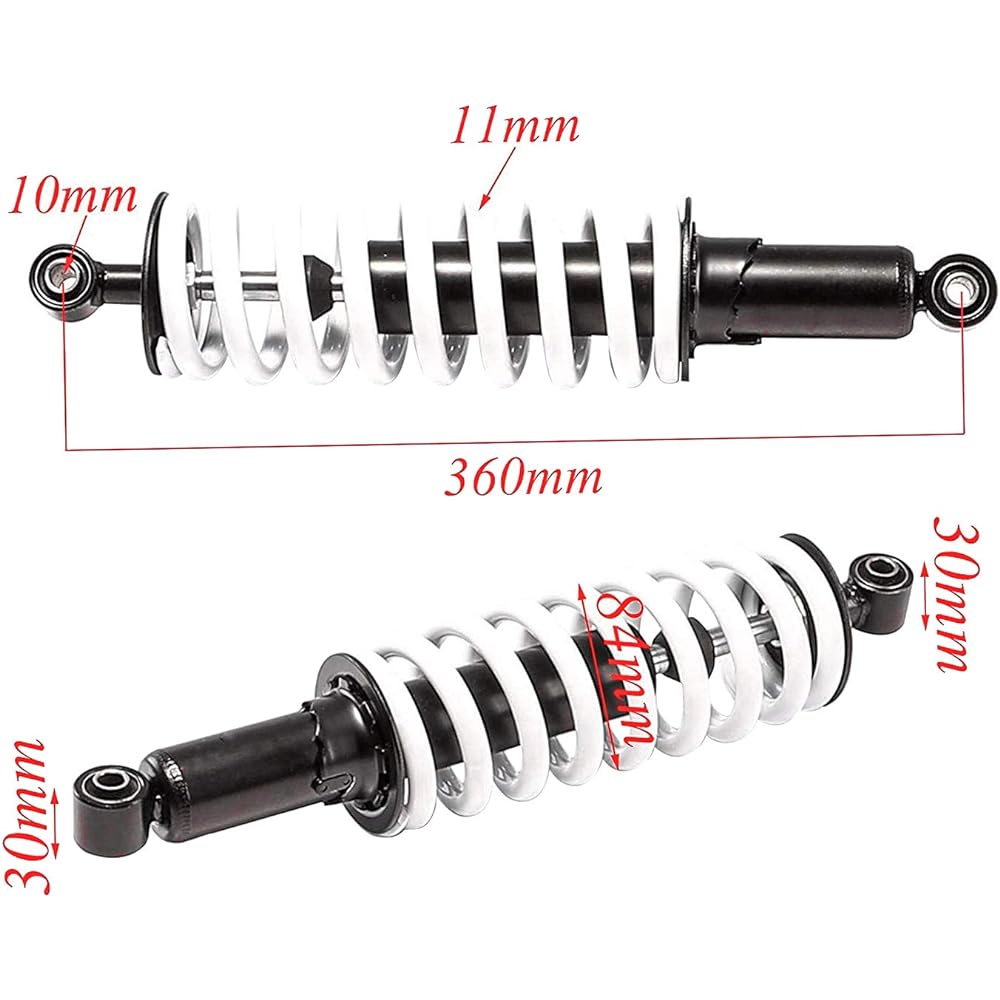ZXTDR 360mm 14 inch Absorver suspension Learback Shock for ATV Quad Baggies
