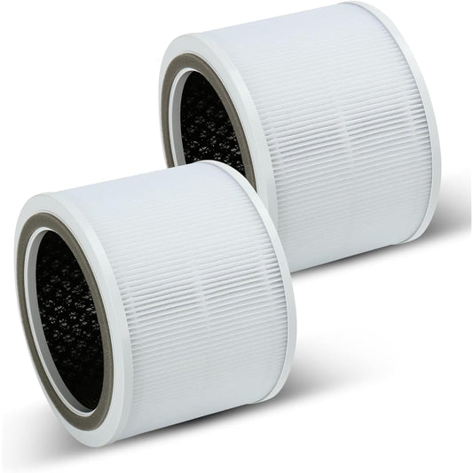 BREABETTER 2 Pack Core 200S True Hepa replacement Filter Levoit Core 200S Smart Wifi Air Purifier Compatible Parts# Core 200S-RF 3-In-1 True Hepa filter