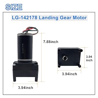 ELECTRIC RV Landing Gear Motor LG-142178 Lipper, Stromberg, Venture & ATWOOD capacity 5500 pounds M-9000-PK 142178 Black