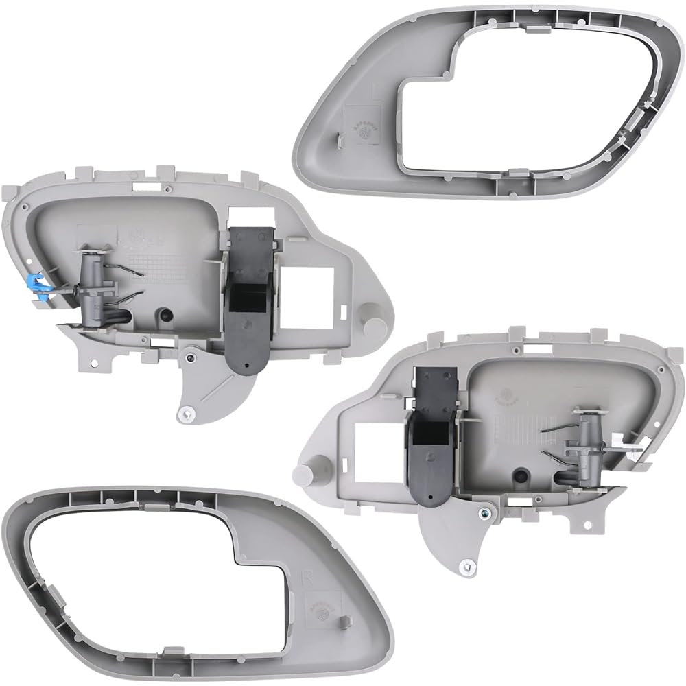 APPERFIT Interior door handle with bezel (gray) 1995-2000 CHEVY GMC C1500 C2500 C3500 K1500 K2500 K3500 SUBURBAN TAHOE YUKON