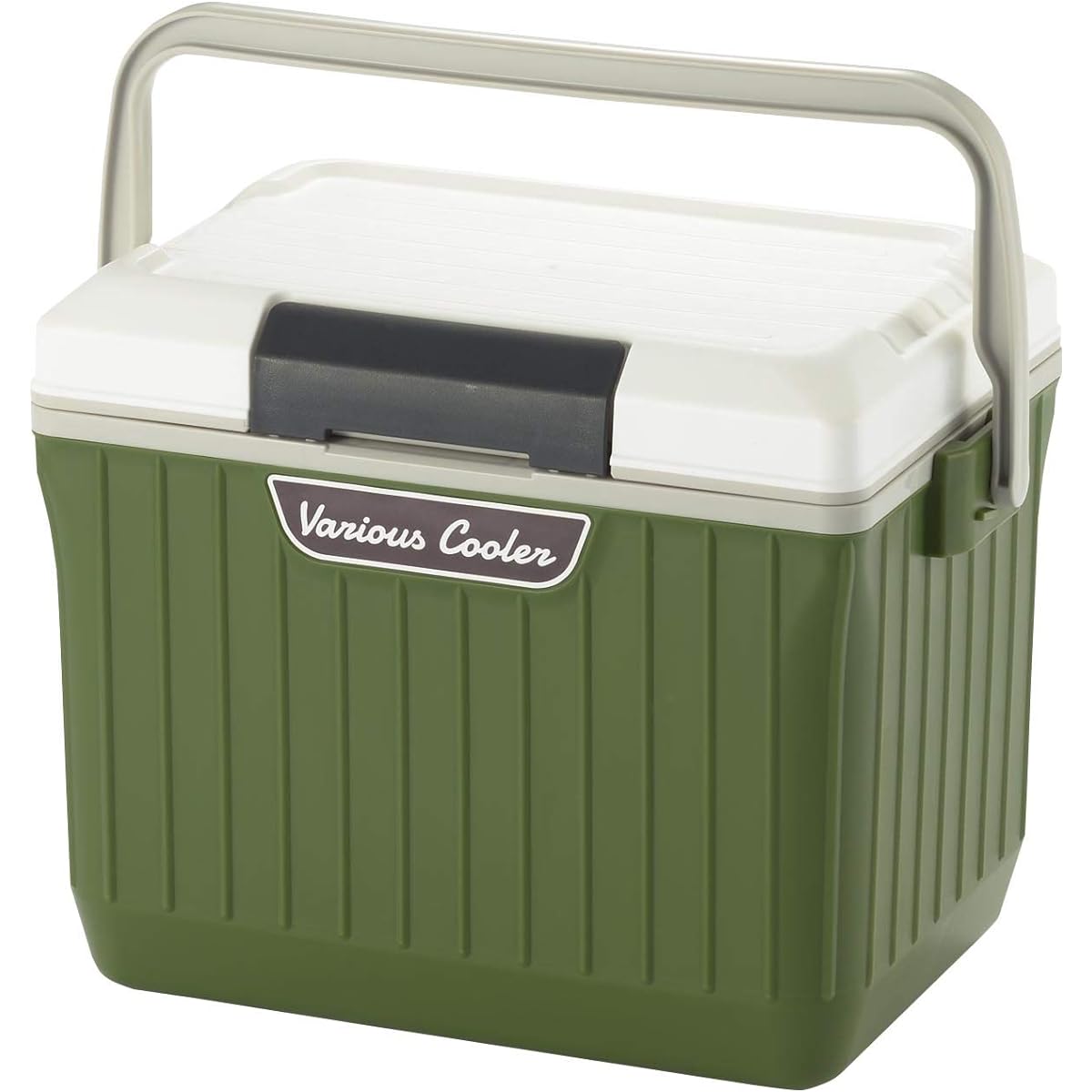Sanka Velia Cooler Adopts high-performance insulation material One-push open type cooler box 9L Small Moss Green Hard type with high cold retention Lid can be removed for easy cleaning Flat lid that can be used as a workbench Large handle that can be car