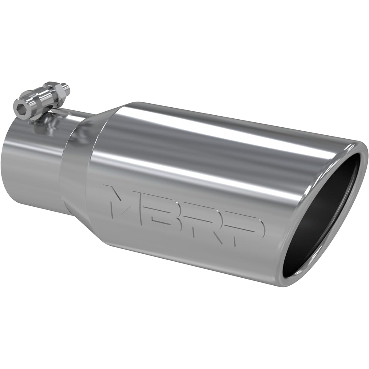 MBRP T5157 T304 Angle Roll end chip outer diameter 4 inch inlet 2 3/4 inch length 10 inches