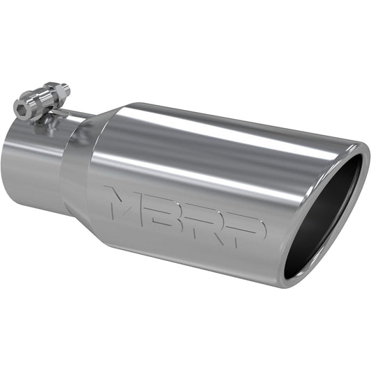 MBRP T5157 T304 Angle Roll end chip outer diameter 4 inch inlet 2 3/4 inch length 10 inches