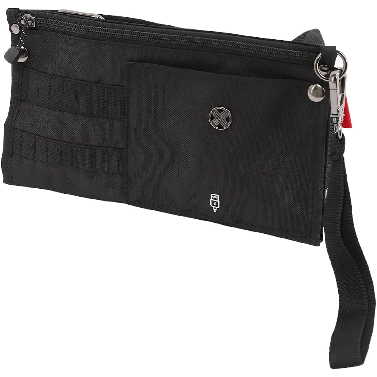 TECH SKIN Cart Pouch Golf Pouch Round Storage Large Capacity Stylish (Black)