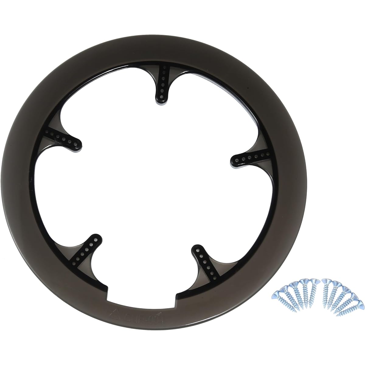 X AUTOHAUX Bike Crankset Chainwheel Protector Cover Chainwheel Protective Cover 52 53 56 Teeth Black Clear