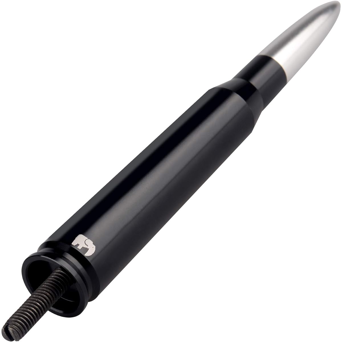ONE250 Bullet Style Antenna for all Chevrolet & GMC Truck Models - Chevrolet Silverado, Chevrolet Colorado, GMC Sierra, Denali (Silver)
