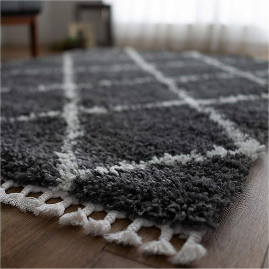 Sayan Sayan Geometric Diamond Rug Zephyr 200x250 3 Tatami Dark Gray Türkiye