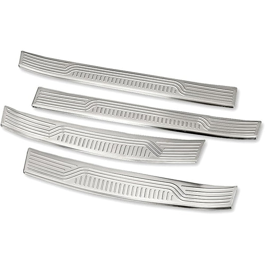 YOURS: E13 Note Exclusive Inner Scuff Plate 4PCS [Silver Hairline] [Stainless Steel] NOTE Custom Parts Accessories Dress Up Nissan NISSAN Nissan y33-042 [2] S