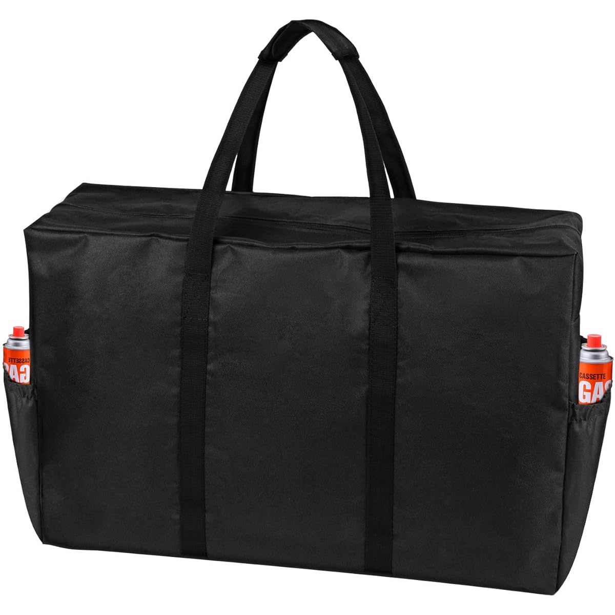 [Feestars] Camping Tote Bag, Large Capacity, Waterproof, 600D, Large Storage Bag, 36L/70L/120L/170L, Large Bag, Camping Bag, Large Capacity Bag, For Camping, Camping Tools Storage, Outdoors, Moving, Travel, Foldable, Includes Storage Bag, Black