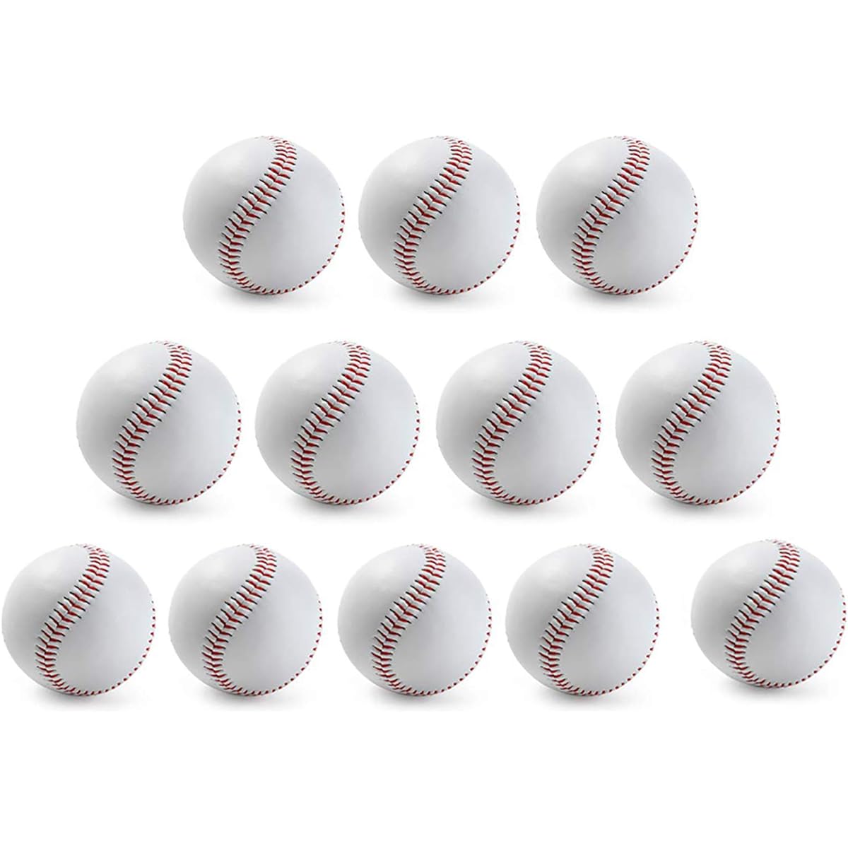 Zhi Jin 12 Pieces Hardball Baseball Hardball Practice Baseball Hardball Hardball Practice Ball Batting Practice Catch Ball High School Baseball Autographed Ball 1 Dozen