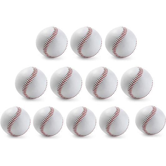 Zhi Jin 12 Pieces Hardball Baseball Hardball Practice Baseball Hardball Hardball Practice Ball Batting Practice Catch Ball High School Baseball Autographed Ball 1 Dozen