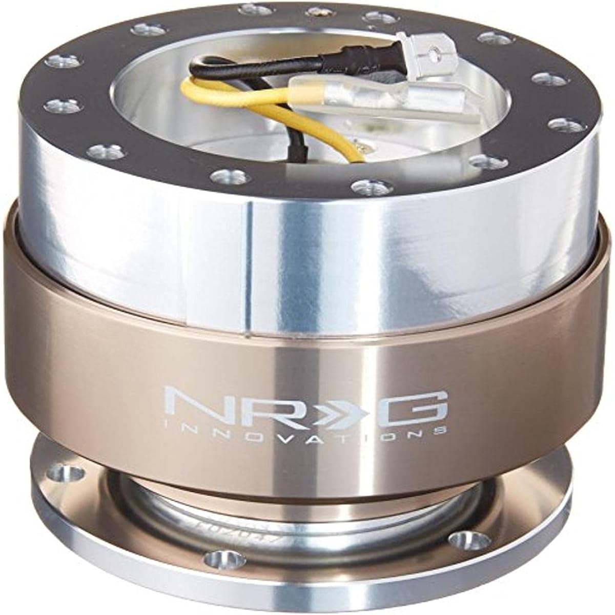 NRG Innovations NRG-SRK-100TI Race Steering Wheel Quick Release Adapter Black Body/Titanthromb Ring 6 Hole