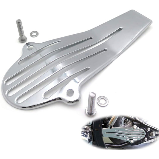 HTTMT MT266- Chrome Iron Plate Drive Shaft Cover Compatible with V-Star 650 1100 Classic Custom 120mm