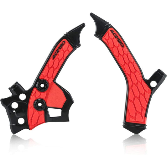 13-18 Honda CRF250L Acerbis X-Grip Frame Guard (Black/Red)