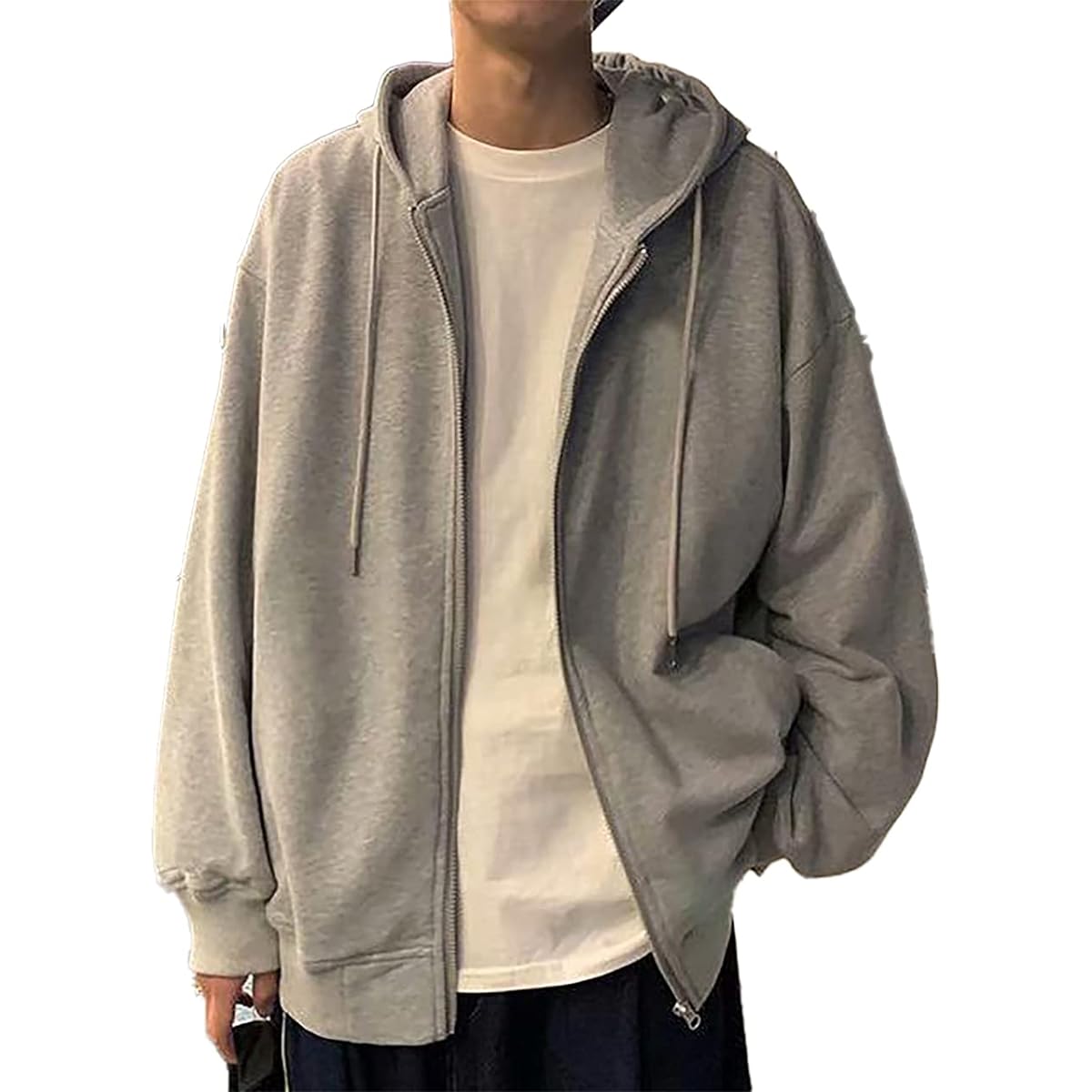 [Zon Smaids] Hoodie, Loose, Thick, Drop Shoulder, Large Size, Big Silhouette, Plain, Simple, Long Sleeve, Men's