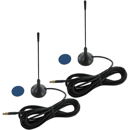 SEIWA Automotive AV Supplies Car Audio Rod Antenna Set of 2 Magnet Mounted OP15