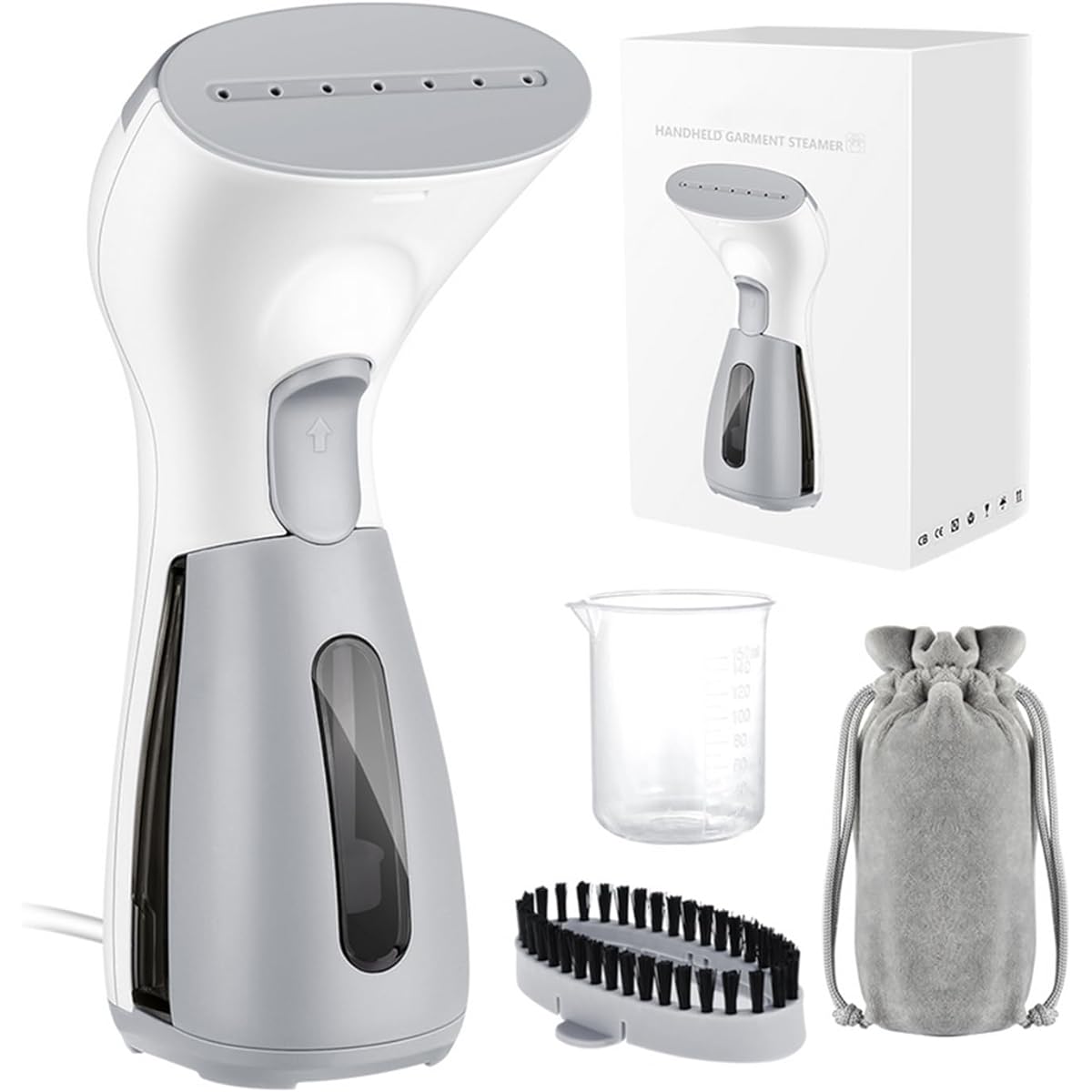 Steam iron, handy steamer, clothes steamer, convenient to carry on a hanger, leak-proof, starts up in 18 seconds, can be used continuously for 10 minutes, 120ml large capacity, can be left on a hanger, small, lightweight, for home, travel, business trips