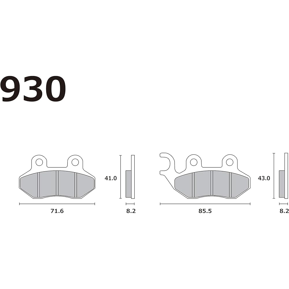 RK EXCEL RK (RK) Brake Pad FINE ALLOY55-Fine Alloy 55-For Street Swish Front 930FA5