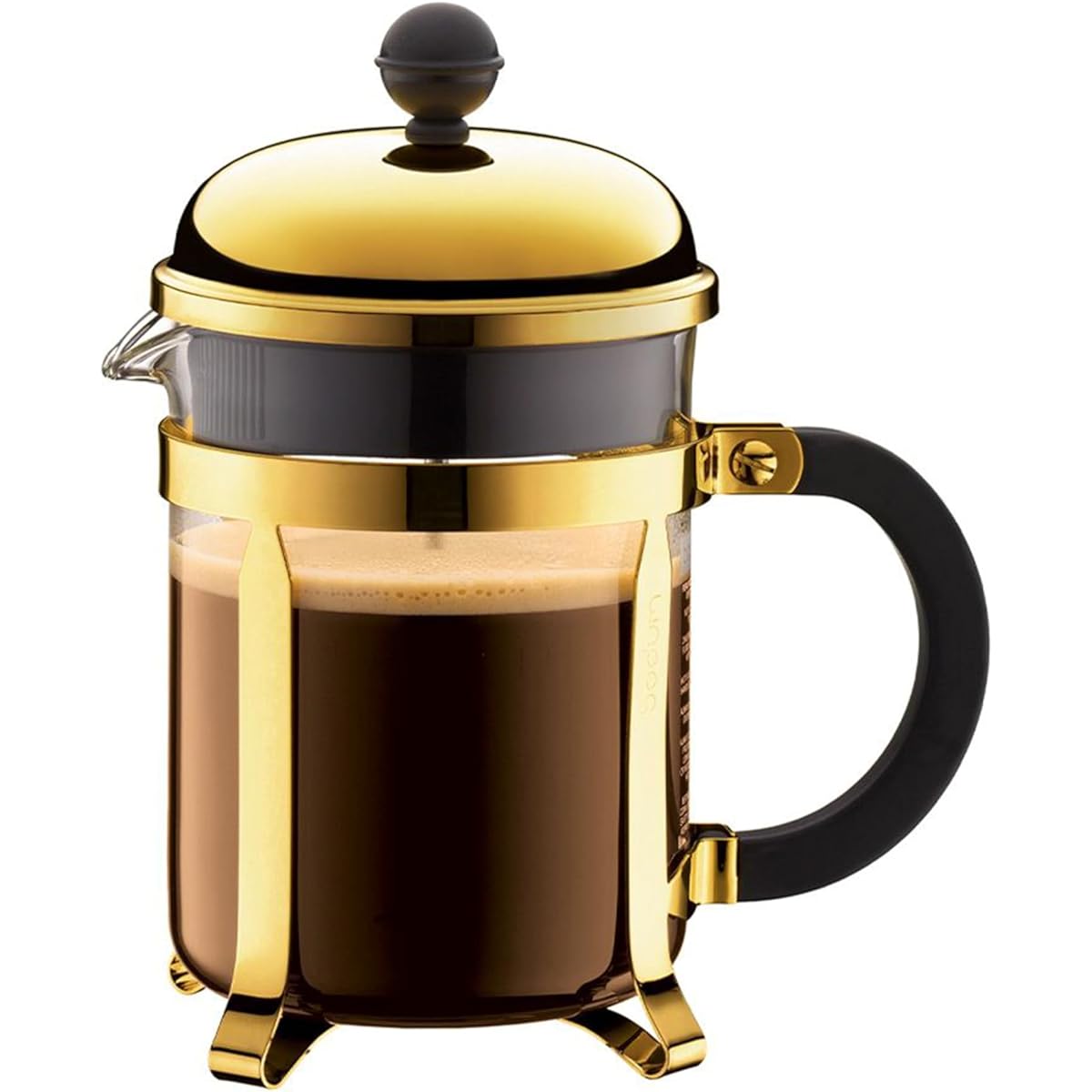 BODUM Coffee Maker Coffee Press CHAMBORD French Press Coffee Maker 500ml Gold Stainless Filter Glass Beaker Immersion Coffee [Genuine] 1924-17