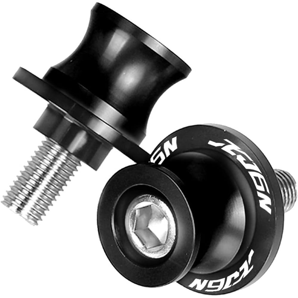 Swing Arm Spool Stand Screw Slider Motorcycle Accessories 6MMCNC Swing Arm Spool Stand Screw Slider For YA-MA-HA XJ6N XJ6 N DIVERSION 2009-2015 2014 2013 2012 2011 (Color: Black)