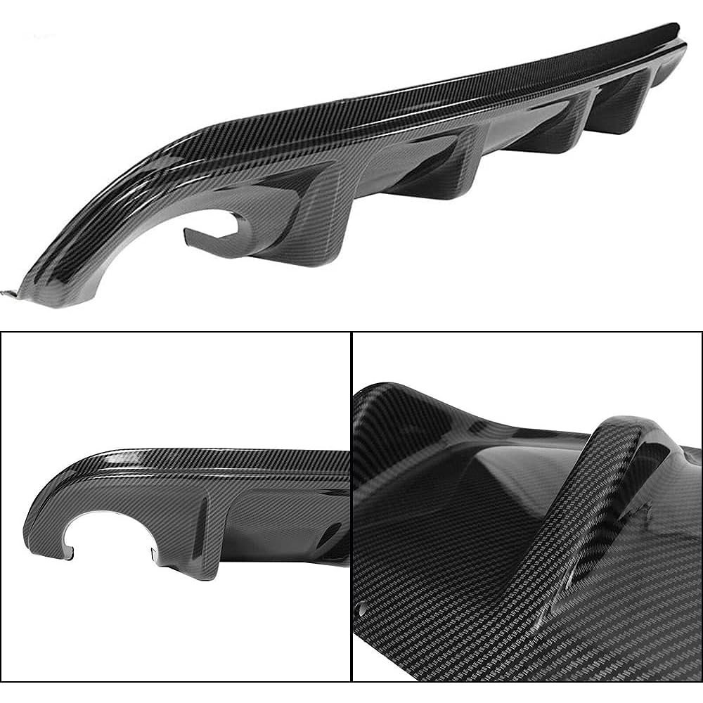 TWDRET Carbon Fiber Style Rear Lip Bumper Deviser 2014-2017 INFINITI Q50 Bumper Cover Lower Lip Spoiler Balance Prector