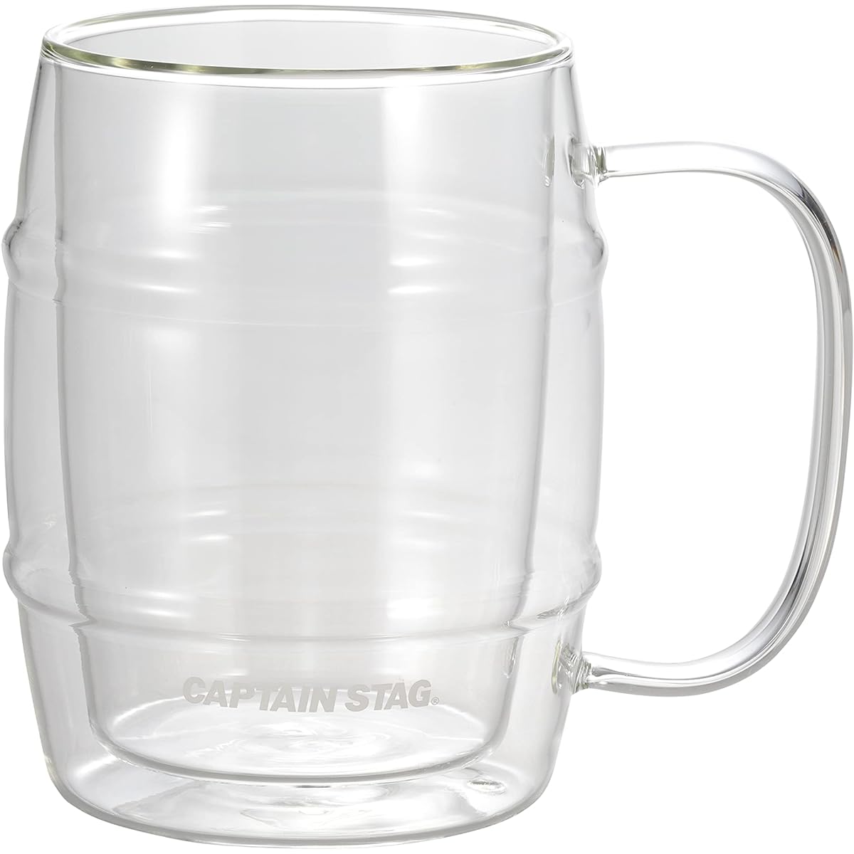 CAPTAIN STAG Heat-resistant Glass Double Wall Glass Mug Double Structure Barrel Beer Cup Cup [200/320/350/1,000ml]