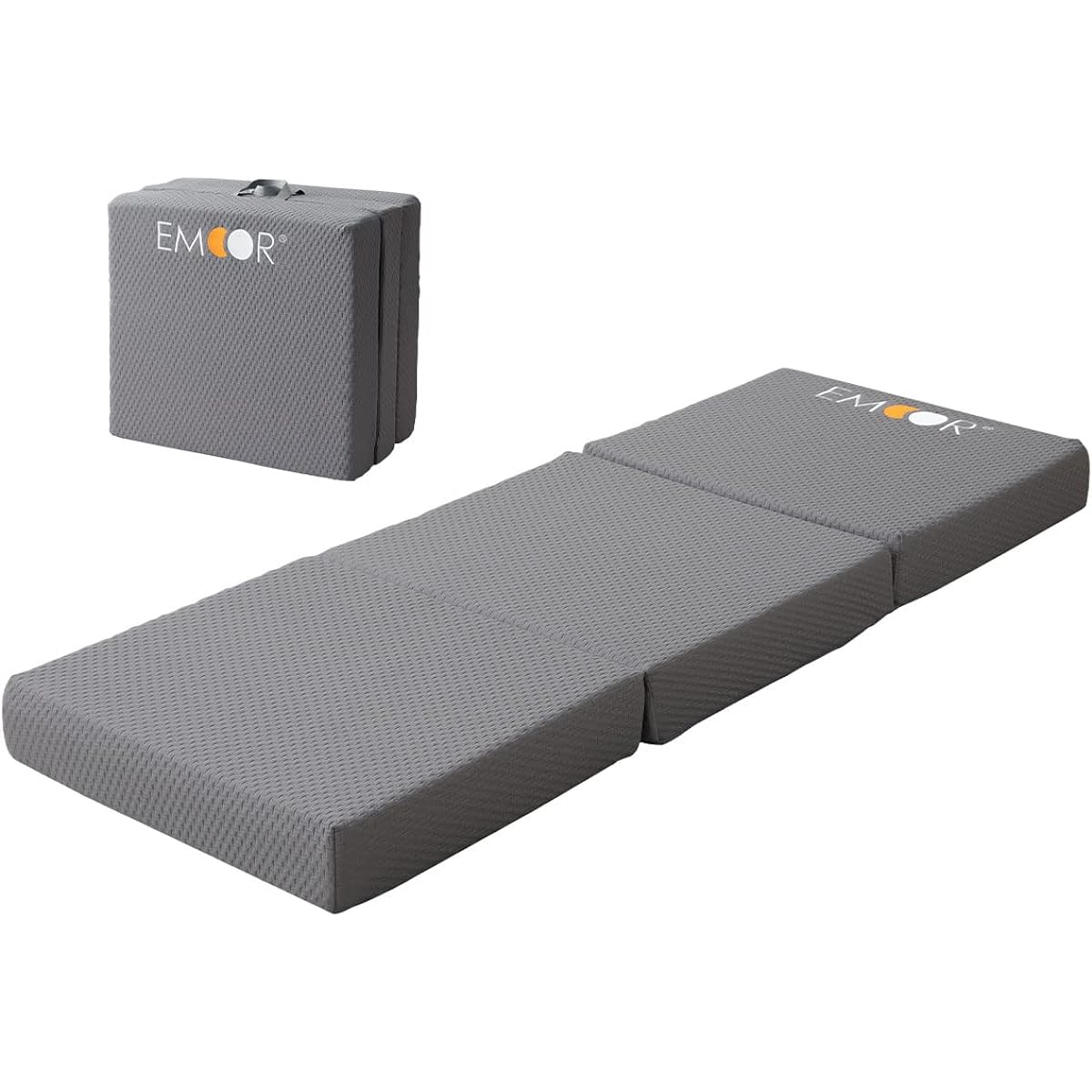 Emur Grand Sleeping Mattress, Camping, Sleeping in the Car, Outdoor Mat, Approximately 65 x 180cm, L Size, Folding, Special 3D Cut, 5-Tactile Zone Design, Washable Cover