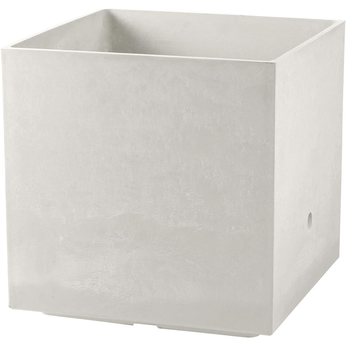 Richel Large Planter Ceramic Style White 45 x 45 x 45 cm Laviere WS Cube 45 Type with Bottom Water Supply Function 709002