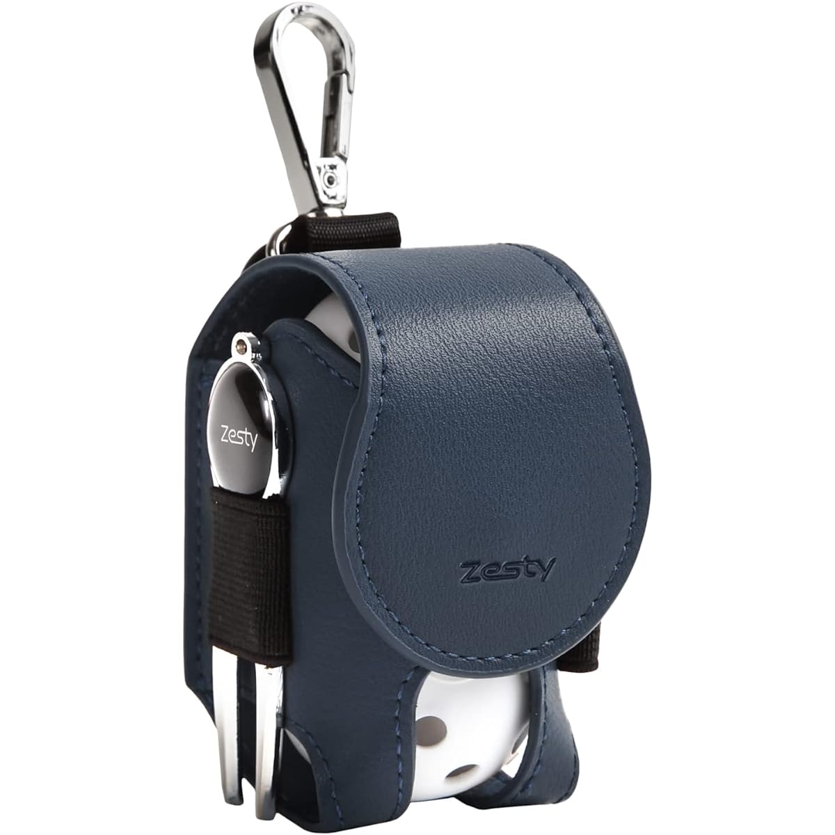 Zesty Golf Ball Case Golf Ball Pouch for Players Who Focus on Functionality Golf Supplies Green Fork (Normal Type, Navy)