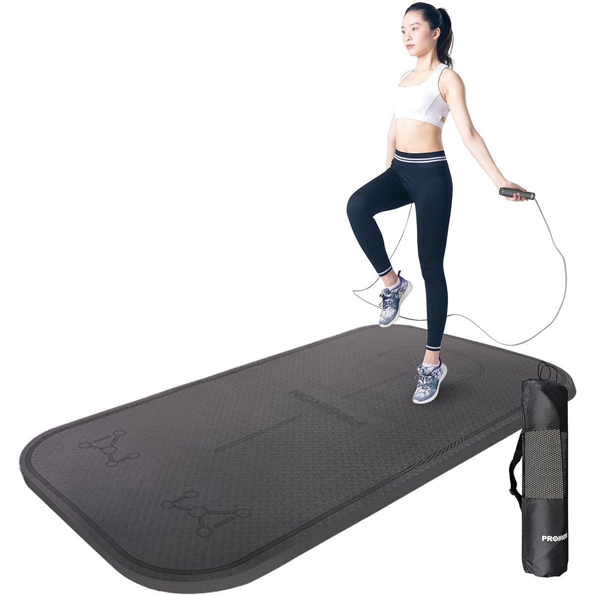 PROIRON Jump Rope Mat Air Jump Rope Mat Soundproof Indoor Foldable Jump Rope Pad