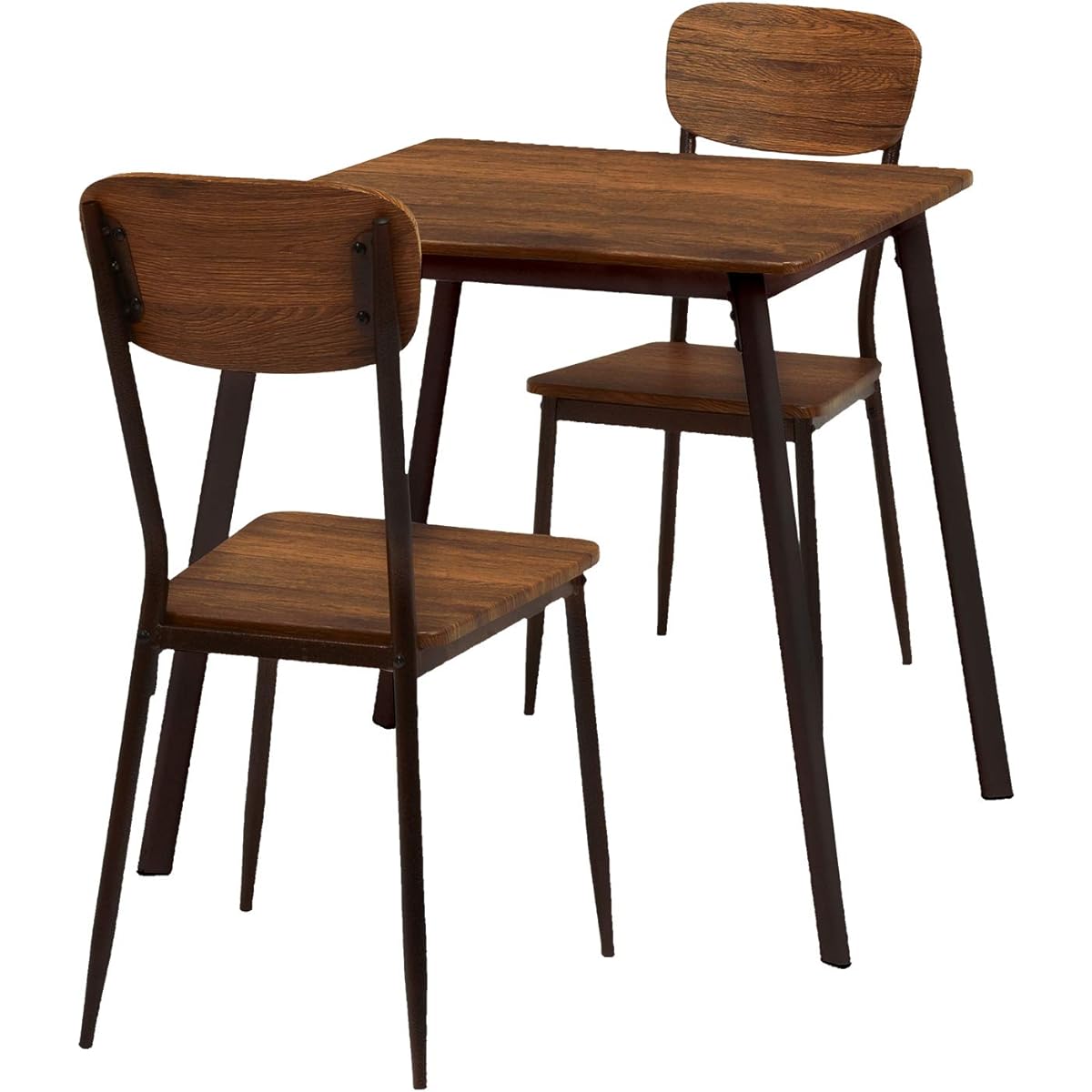 Hagiwara Dining Set Brown 3 Piece Set LDS-4912BR
