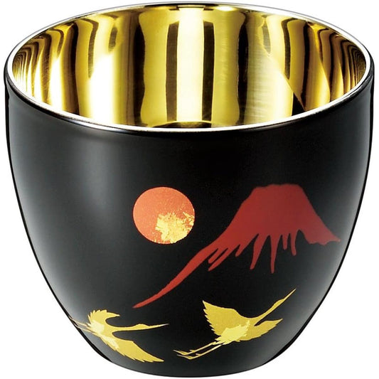 Asahi Urushima (Cima) Red Fuji and Crane Double Cup SCW-GK963