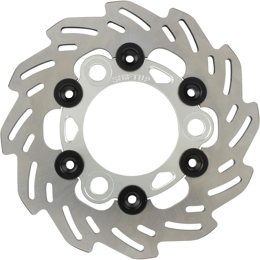 SHIFT UP Wave Floating Disc Rotor [160mm Rear] [Silver/Black] 201256-03