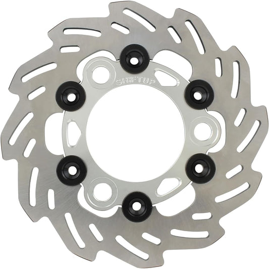 SHIFT UP Wave Floating Disc Rotor [160mm Rear] [Silver/Black] 201256-03
