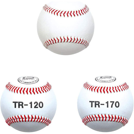 Daito Baseball Hard Training Ball Set of 3 Balls, Combination of Regular Ball and 20% Increase/Decrease Cowhide, Pitching Speed Up, Ball Speed Up Training