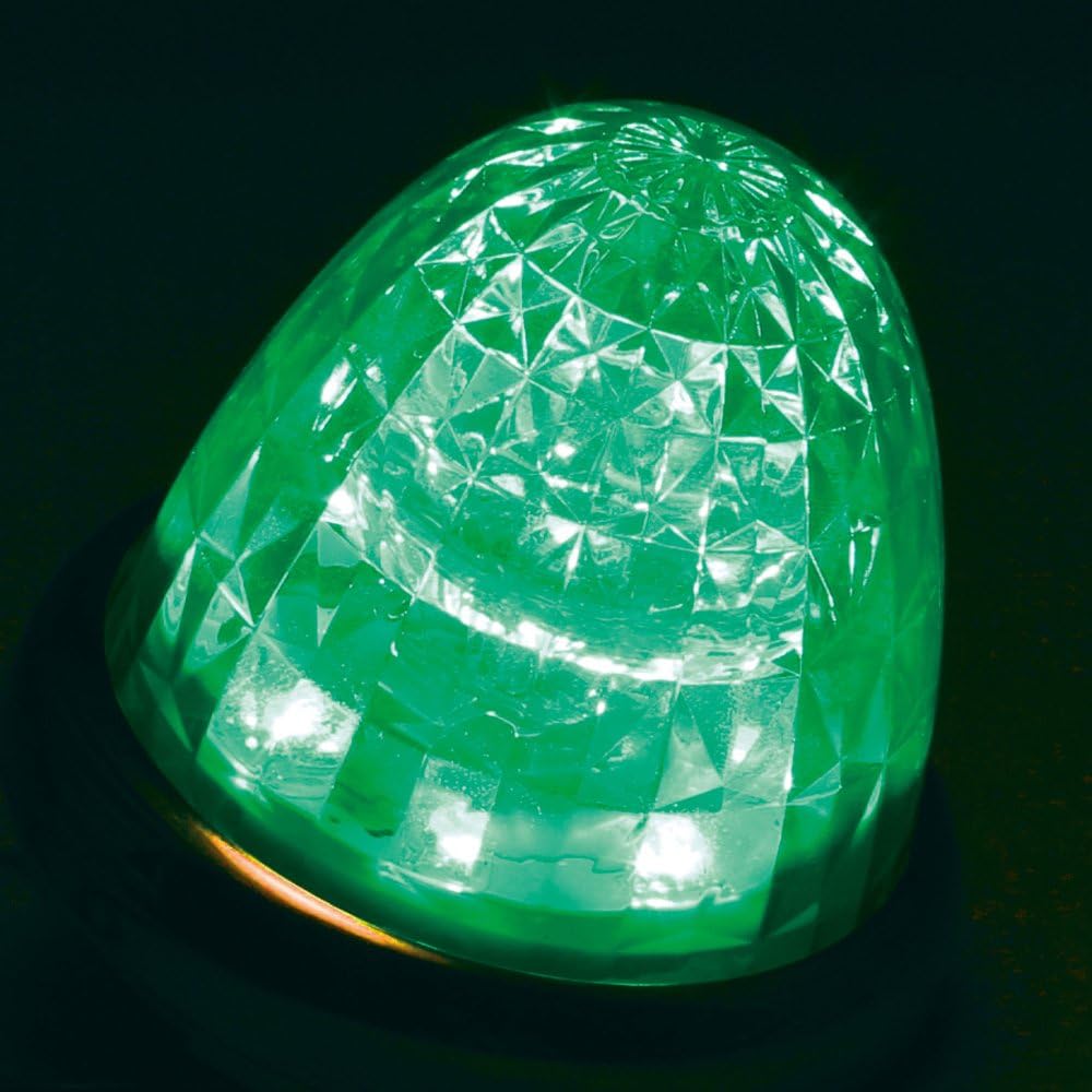 Tsuchiya Yak LED Marker Lamp Super Meteor Marker Green/Green (Light) 12/24V CE-164