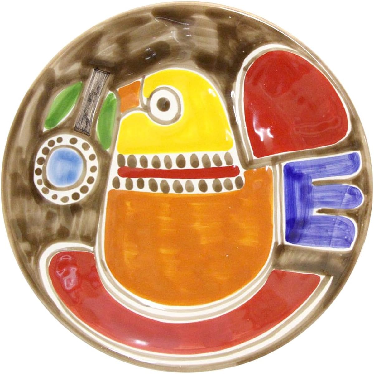 [SUSANNA DE SIMONE Sicilian pottery] Picture plate Ф19×H3cm / M5-537PS