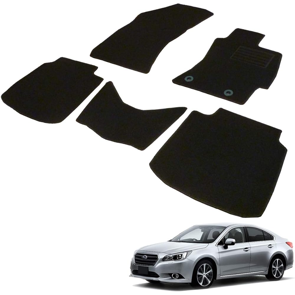 Fenice Car Mat Floor Mat Domestic Production (Subaru Legacy B4 BN9 Outback BS9) <Subaru Dial Hook Compatible> Black Non-slip Shape Resistant to Slip Car Mat (Car Parts Specialty Store)