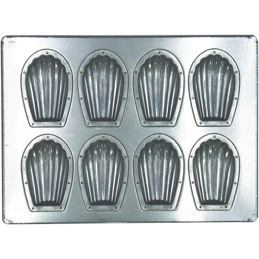 Matsunaga Silicone Processed Silver Madeleine Top Plate 8P MS15