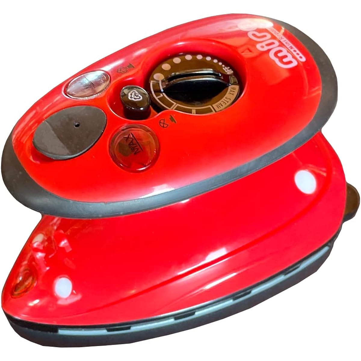 [mire] Mini steam iron for domestic and overseas use ~ Small model with steam iron function: VM-02T ~ [R: Red]