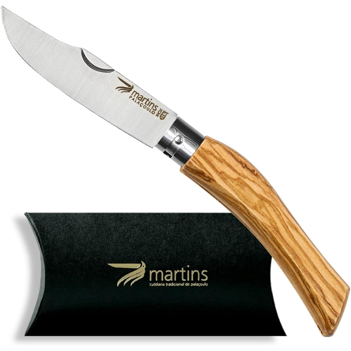 Martins Knife OLIVE ECO Eco Stainless Steel Pocket Knife Outdoor Fishing Cooking Camping Stainless Steel Rust Resistant (ECO M)