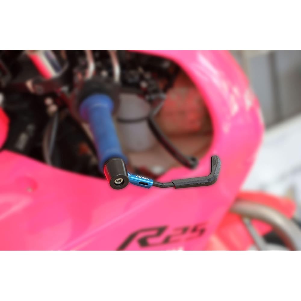Kijima Motorcycle Bike Parts Lever Guard Type R Brake Right Side φ22.2mm Handlebar Blue HONDA 204-2160