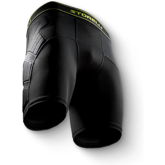 Storelli Uni BodyShield Impact Slider, Impact Protection, Sweat Wicking, UV Resistant Athletic Undershorts for Soccer & Heavy Duty Sports, Black XL