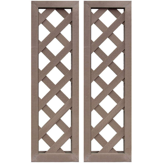 igarden iwood lattice dark brown H90cm x W30cm set of 2 X9030D-02