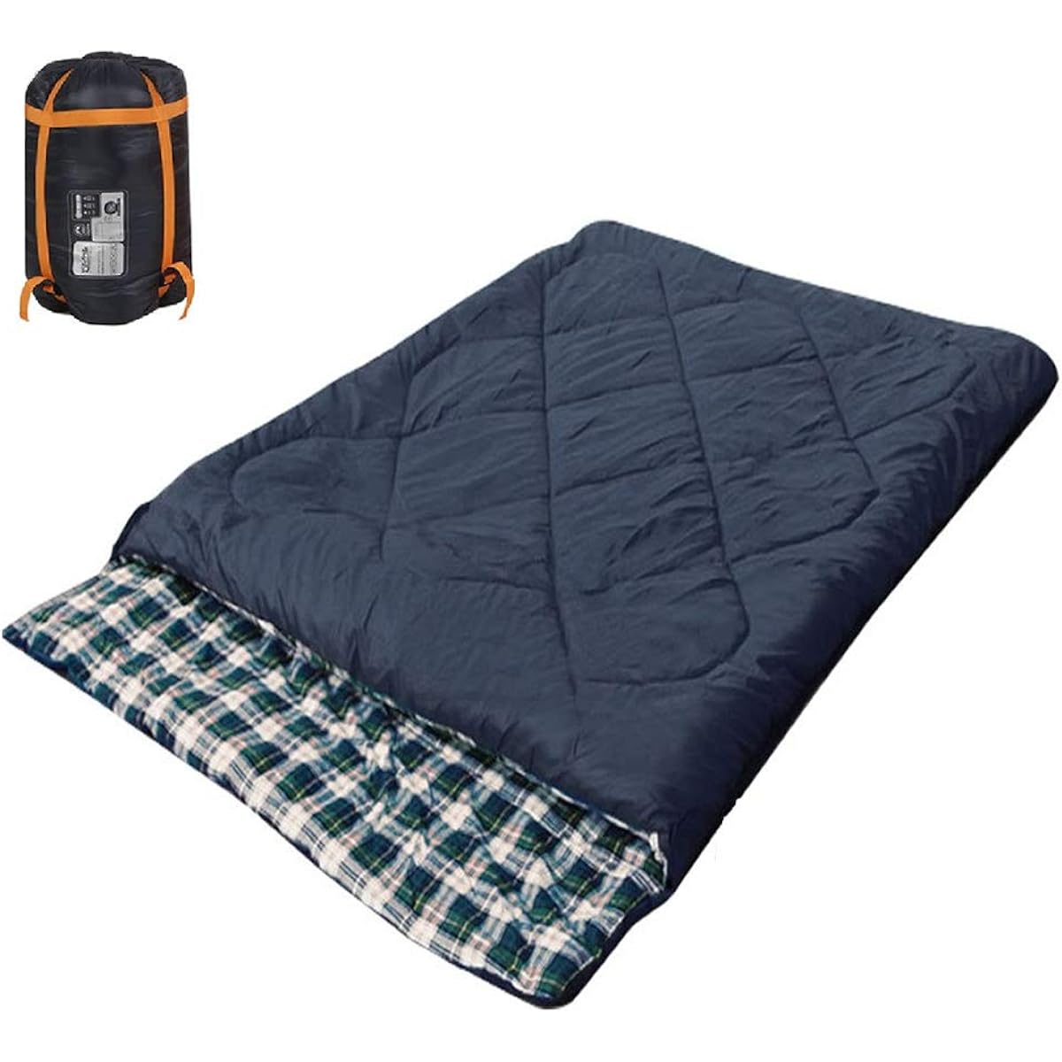 Sun Percy Envelope Type Sleeping Bag, Shruff, Minimum Usage Temperature -5 degrees, Storage Bag Included [Parallel Import]