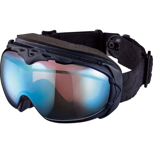 AX Men's Ski/Snowboard Goggles UV Protection Function Twin Adjust Belt/Center Hook/Water Repellent Belt Compatible with Glasses/Helmets Midnight Navy Lenses: Light Pink Base/Sky Blue Mirror AX990-WCM