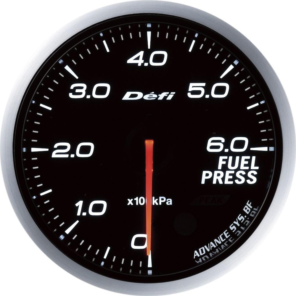 Nippon Seiki Defi Meter [Defi-Link ADVANCE BF] Fuel Pressure Gauge (White) DF10301