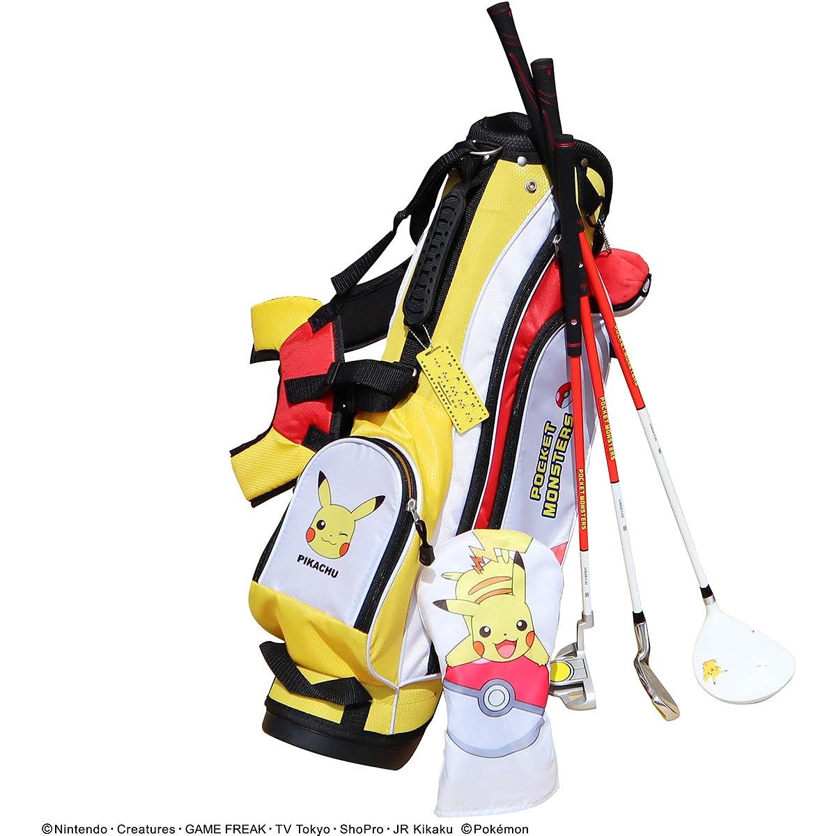 [For Juniors] Pokemon Golf Junior Golf Set of 3 (DR, I7, PT) 3-6 years old Pokemon caddy bag included
