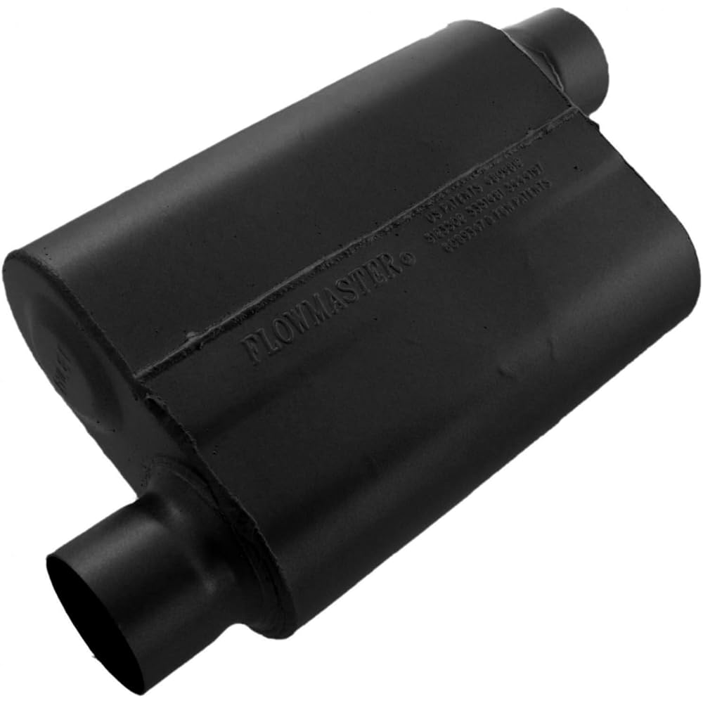 FlowMaster 43043 40 Series Muffler -3.00 Offset in / 3.00 Offset out -Agrecess black